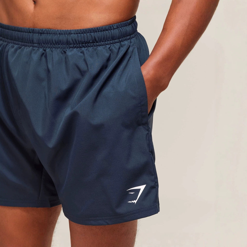 Gymshark American-Style Sports Shorts, Elastic Running Fitness Muscle Track And Field Shorts, Men's Quick-Drying Shorts